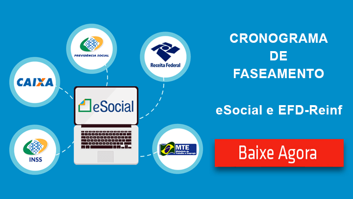 Cronograma de Faseamento eSocial e EFD-Reinf